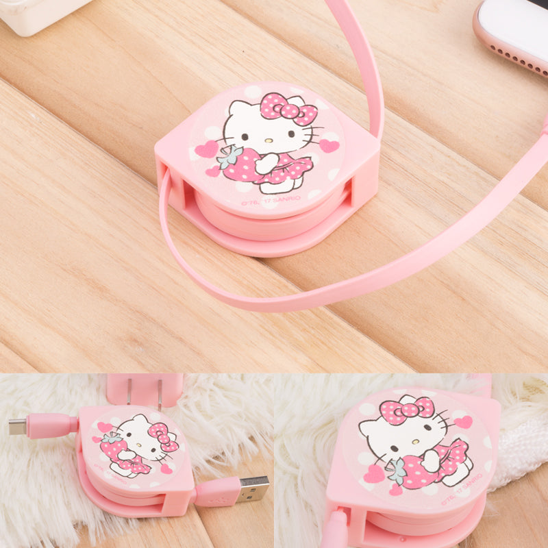 UKA Hello Kitty 1M Extracted Extension Apple Lightning / Type-C Cable