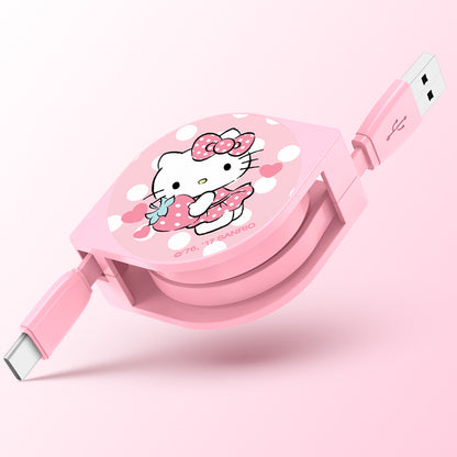 UKA Hello Kitty 1M Extracted Extension Apple Lightning / Type-C Cable