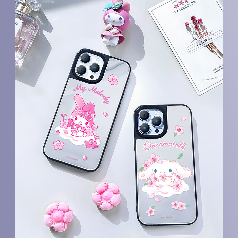 UKA Sanrio Characters Cherry Blossom Mirror Back Case Cover