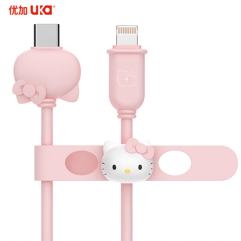 UKA Hello Kitty 1.2M 3A PD Type-C to Apple Lightning Cable