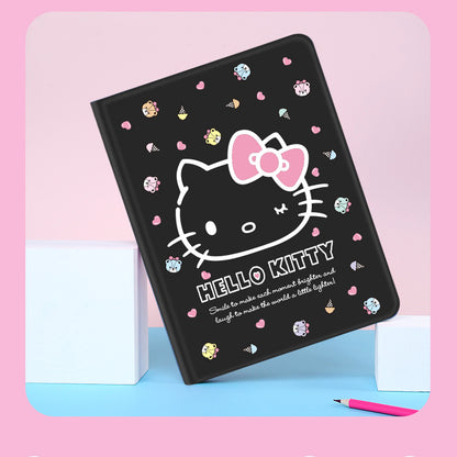 UKA Sanrio Characters Auto Sleep Folio Stand Leather Case with Pencil Holder for Apple iPad