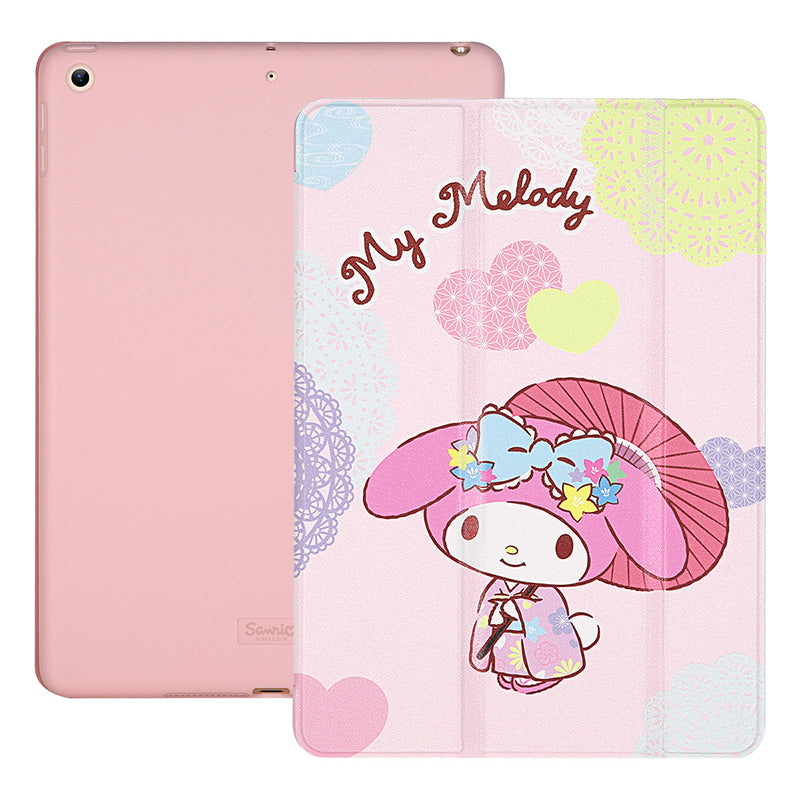 UKA Sanrio Characters Auto Sleep Multi-Angle Folio Stand Silk Leather Case Cover