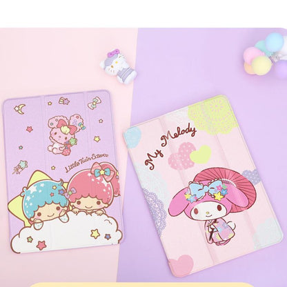 UKA Sanrio Characters Auto Sleep Multi-Angle Folio Stand Silk Leather Case Cover