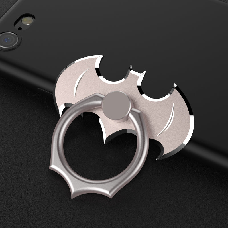 Oatsbasf Batman 360° Rotating Anti-drop Full Metal Finger Ring Grip Phone Holder