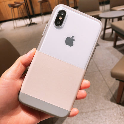 X-Doria Dash Faux Leather Clear PC Case Cover for Apple iPhone XR