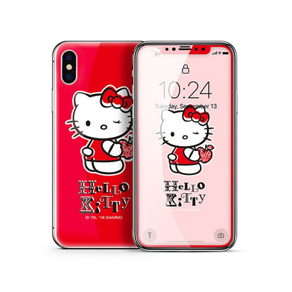 X-Doria Hello Kitty Tempered Glass Screen Protector & Back Cover Film for Apple iPhone XS/X