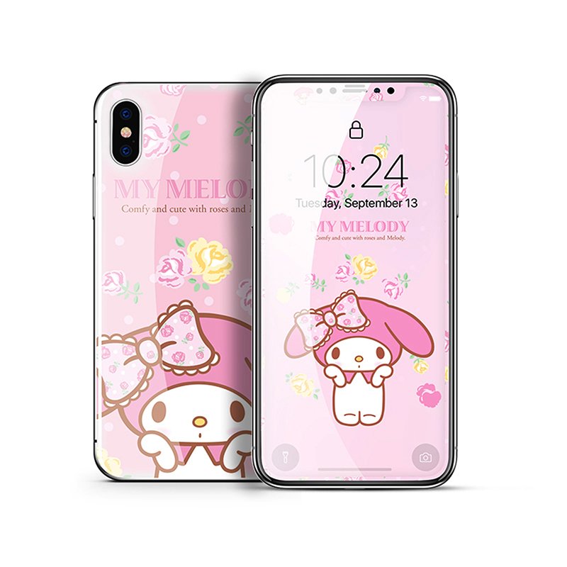 X-Doria Hello Kitty Tempered Glass Screen Protector & Back Cover Film for Apple iPhone XS/X
