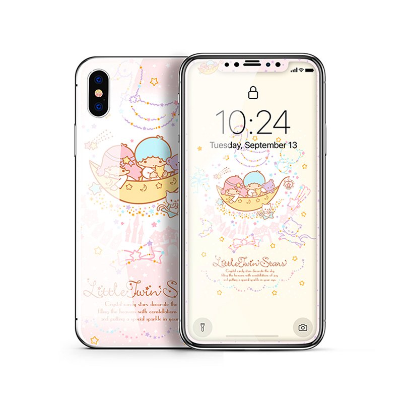 X-Doria Hello Kitty Tempered Glass Screen Protector & Back Cover Film for Apple iPhone XS/X