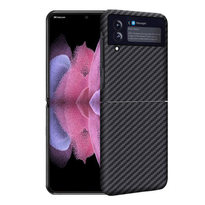 Oatsbasf Luxury Pure Carbon Fiber Case for Samsung Foldable Smartphones